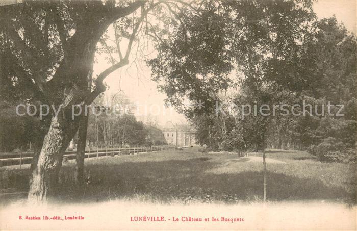 Luneville 54 Le Chateau et les bosquets
