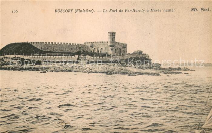 Roscoff Le Fort de Per Haridy a marée haute