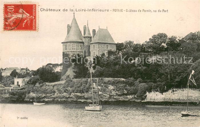 Pornic 44 Chateau vu du port