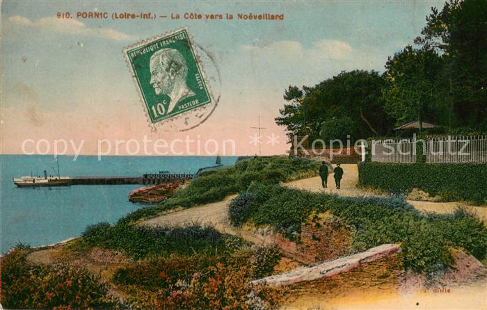 Pornic 44 La côte vers la Noeveillard