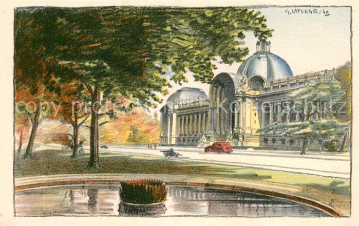 Paris 75 Le Petit Palais Illustration Kuenstlerkarte
