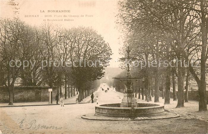 Bernay 27 Place du Champ de Foire et Boulevard Dubus Fontaine