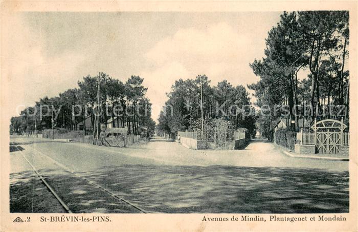 Saint-Brevin-les-Pins Avenues de Mindin Plantagenet et Mondain