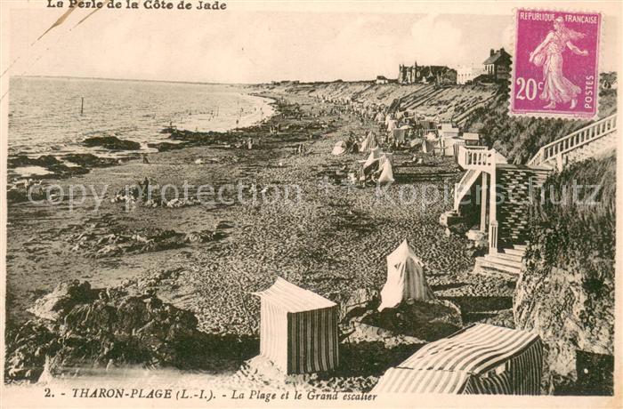 Tharon-Plage La plage et le grand escalier