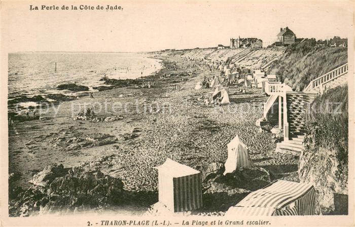 Tharon-Plage La plage et le grand escalier