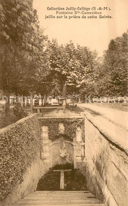 Juilly Seine-et-Marne Fontaine Sainte Genevieve