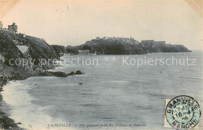 Granville 50 Manche Vue Generale prise des Falaises de Donville