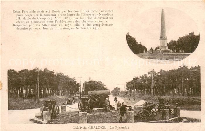 Camp de Chalons La Pyramide des canons