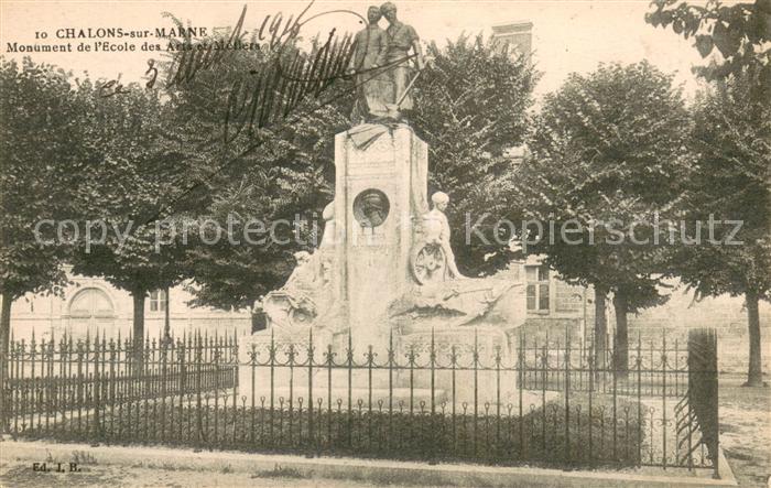 Chalons-sur-Marne Monument de l Ecole des Arts et Métiers