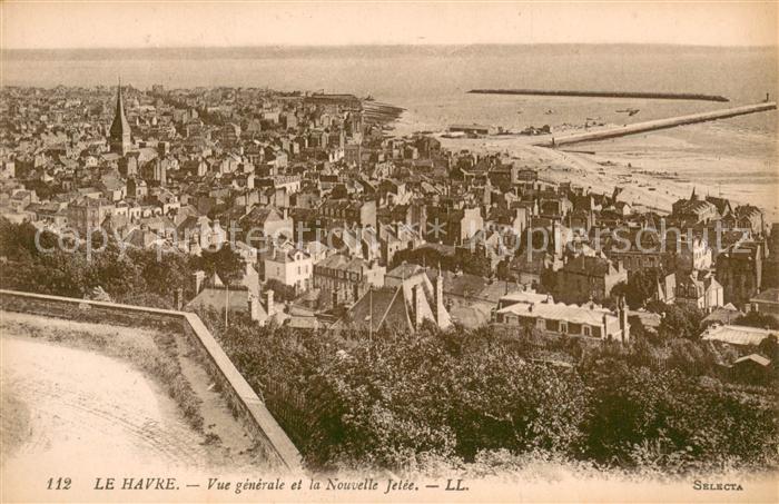 Le Havre Vue Generale de la nouvelle jetée