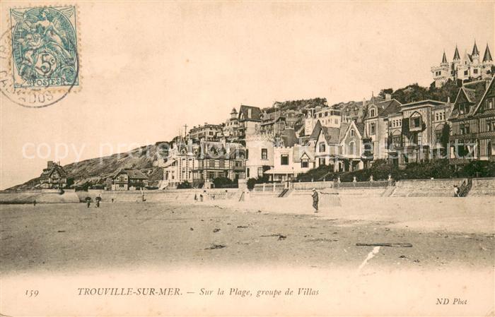 Trouville-sur-Mer Groupe de villas sur la plage