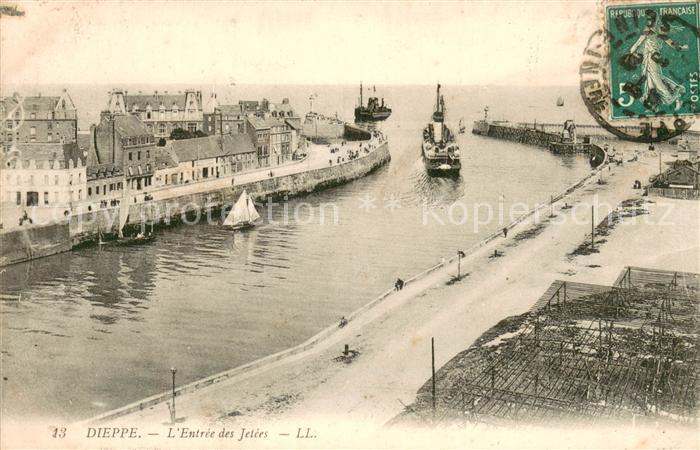 Dieppe 76 Entrée des jetées