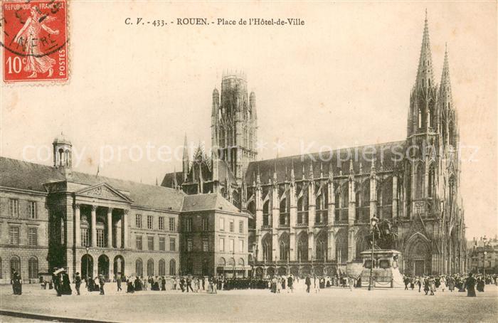 Rouen 76 Place de l Hôtel de Ville Monument