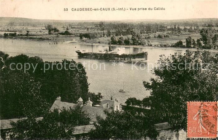 Caudebec-en-Caux Vue prise du Calidu