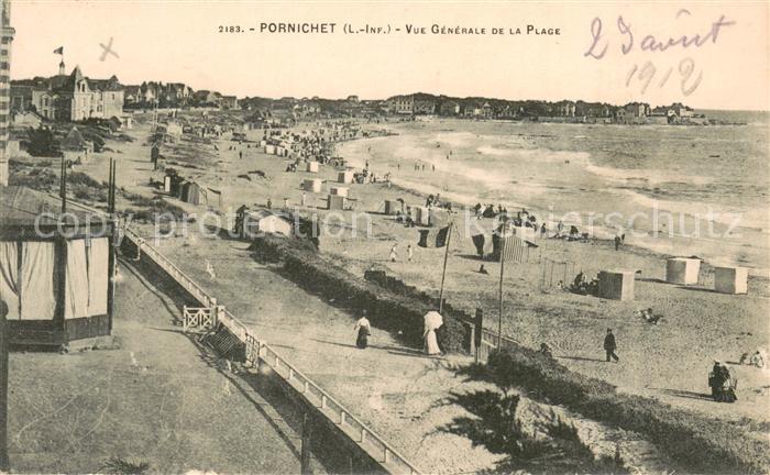 Pornichet Vue Generale de la plage