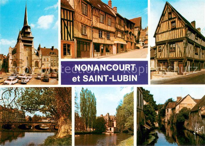 Nonancourt et Saint Lubin Eglise Maisons a Colombages Chateau Bords de l Avre