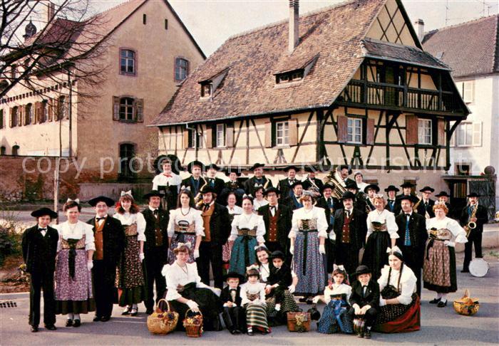 Colmar 68 Groupe Folklorique Columbaria Costumes des Maraîchers de 1830