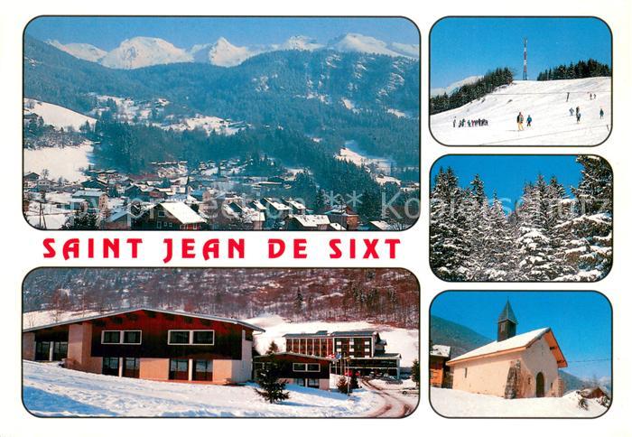 Saint-Jean-de-Sixt Vue Generale et villaage familial de Forgeassoud en hiver
