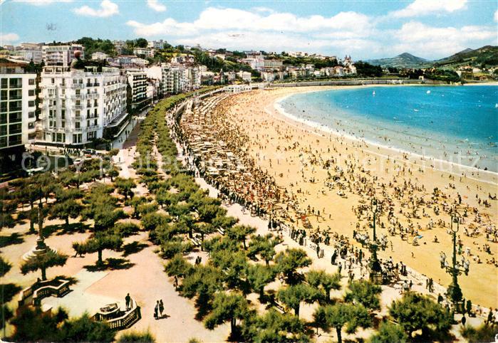 San Sebastian  Pais Vasco ES Paseo y playa de la Concha