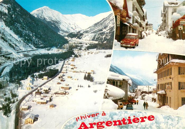 Argentiere 74 Haute-Savoie Vue panoramique en hiver Alpes