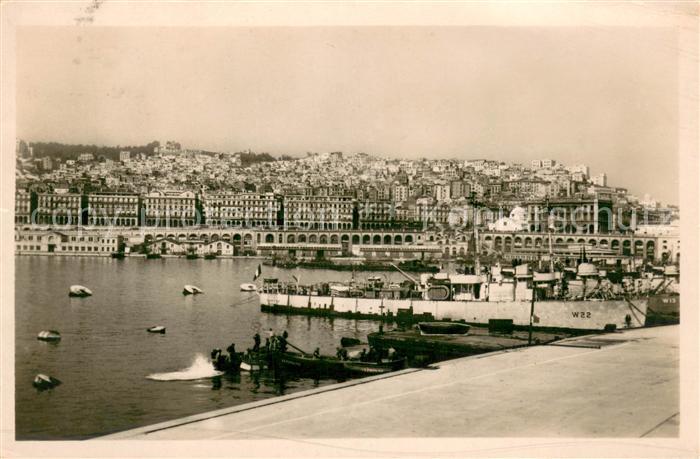 Alger Algerien Vue generale prise du Port