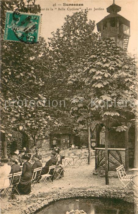 Suresnes Interieur de la Belle Cycliste Les Jardins