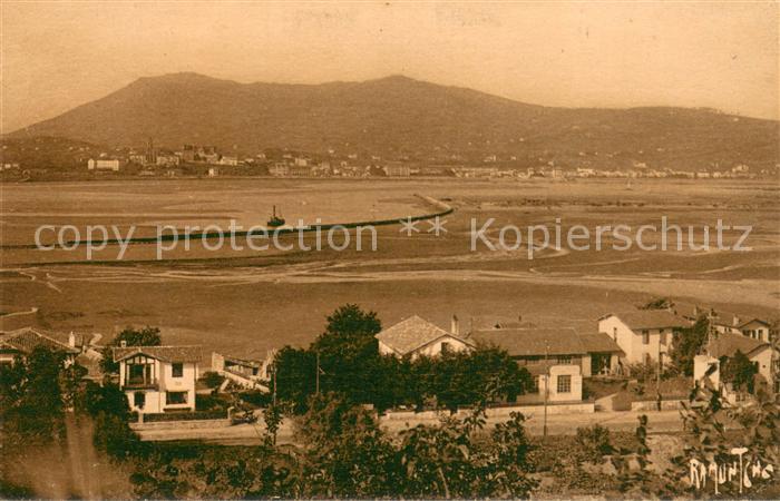 Hendaye 64 Côte Basque La Bidassoa de l'autre côté Fontarabie Espagne