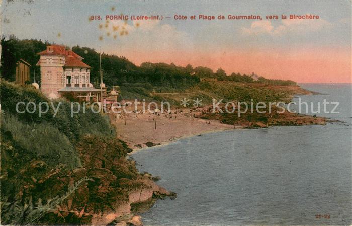 Pornic Côte et Plage de Gourmalon vers la Biro