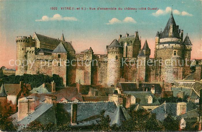 Vitre d Ille-et-Vilaine Vue d_ensemble du Chateau
