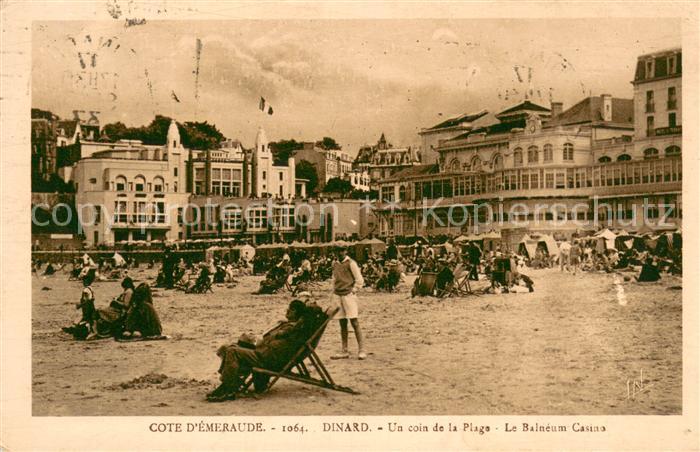 Dinard 35 Un coin de la plage Balnéum Casino