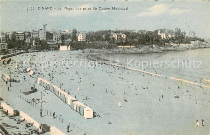 Dinard 35 La plage vue prise du Casino Municipal