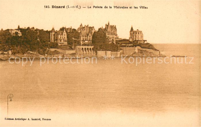 Dinard 35 La Pointe de la Malouine et les villas Côte d Emeraude
