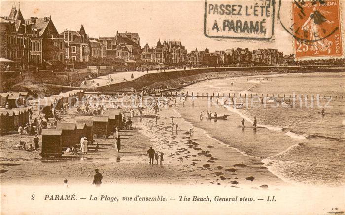 Parame St-Malo Vue d ensemble de la plage
