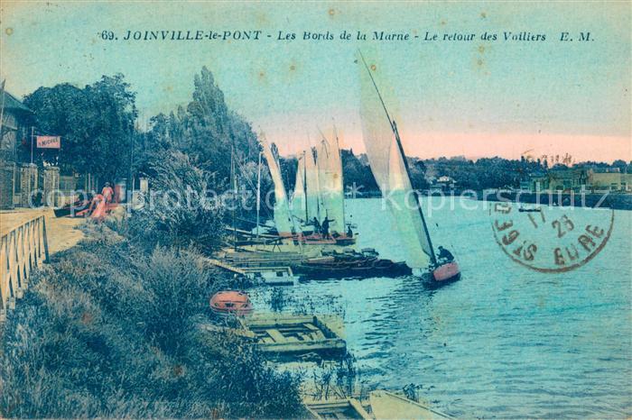 Joinville-le-Pont Les bords de la Marne Retour des voiliers