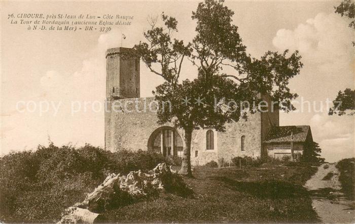 Ciboure Tour de Bordagain ancienne Eglise Notre