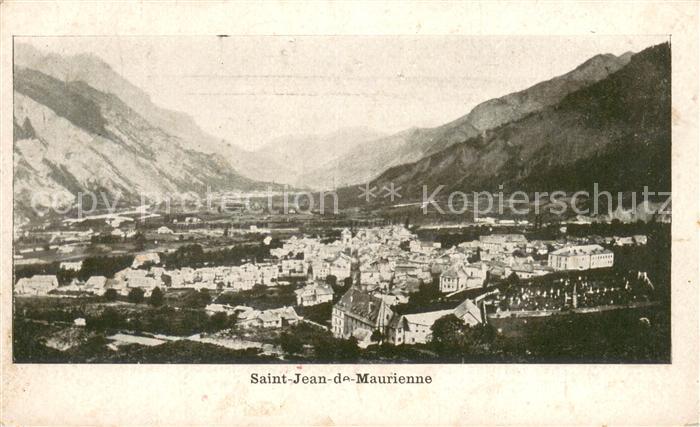 Saint-Jean-de-Maurienne Vue Generale et les Alpes