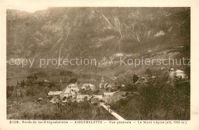 Aiguebelette Vue Generale et Mont Lépine