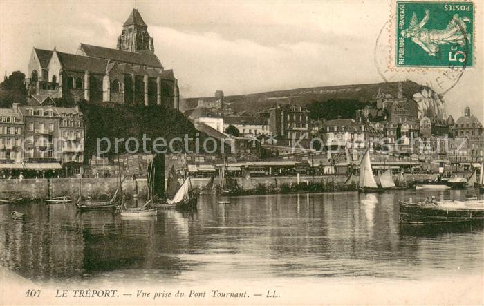 Le Treport Vue prise du Pont Tournant