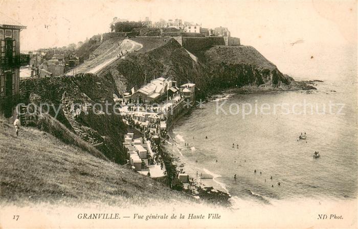 Granville Manche Vue Generale de la haute ville