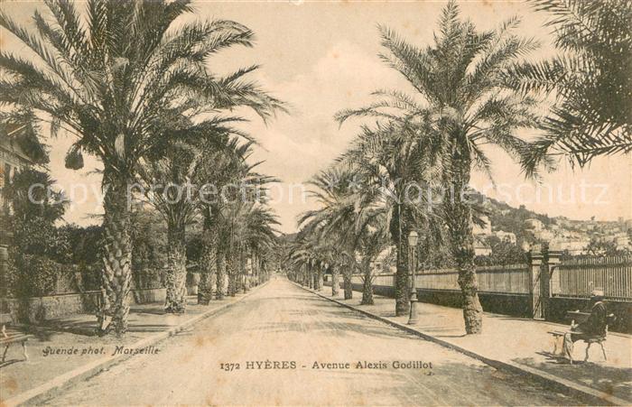 Hyeres la Plage Avenue Alexis Godillot des palmiers