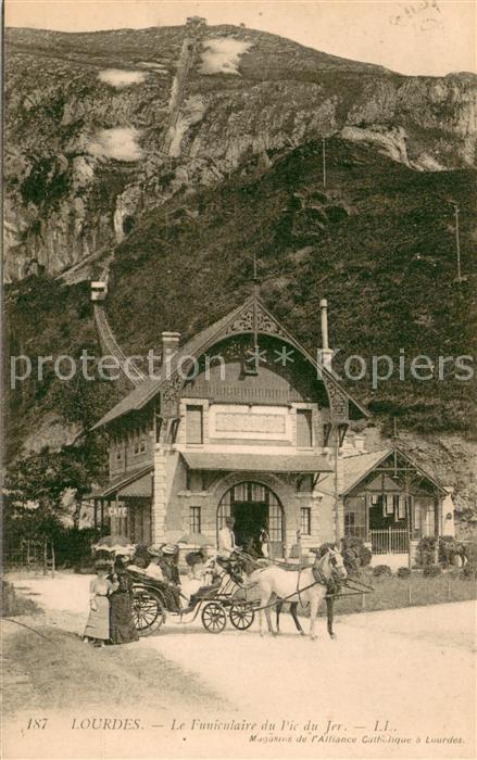 Lourdes Hautes Pyrenees Le Funiculaire du Pic du Jer