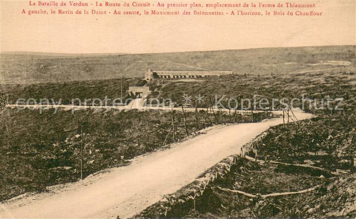 Verdun Meuse Bataille de Verdun Route du Circuit Monument des Baionnettes