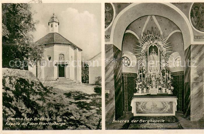 Wartha Breslau Kapelle auf dem Warthaberge Inneres der Bergkapelle