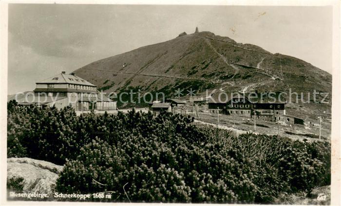 Schneekoppe Snezka Bergbauden im Riesengebirge