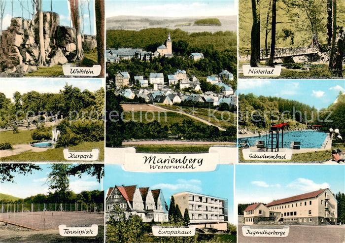 Marienberg Westerwald Wolfstein Kurpark Tennisplatz Europahaus Nistertal Freibad