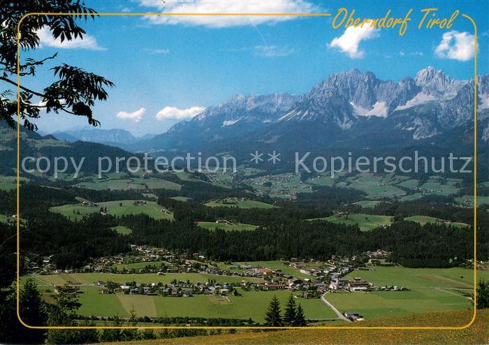 Oberndorf Tirol Panorama mit Wildem Kaiser Kaisergebirge