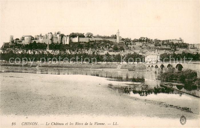 Chinon Indre et Loire Le Chateau et les Rives de la Vienne
