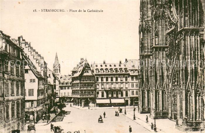 Strasbourg Alsace Place de la Cathedrale