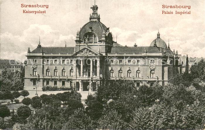 Strassburg Elsass Kaiserpalast Feldpostkarte