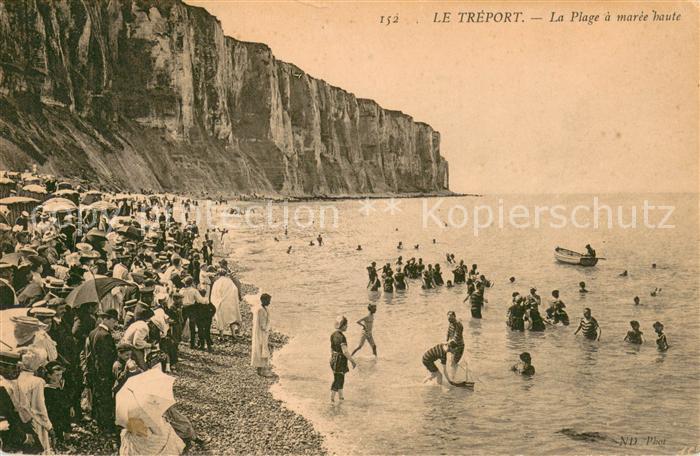 Le Treport La Plage a maree haute